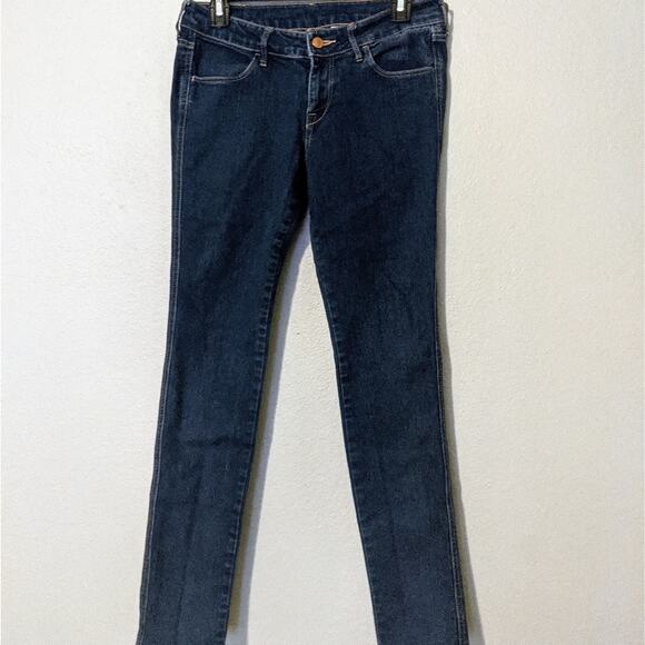 &Denim Dark wash Skinny Jeans Low rise - Picture 1 of 2